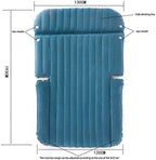 SUV Car Travel Bed 4/6 Air Cushion Bed, Double-Sided Thick FlocEnvironmental Protection Material Car Rear Air Mattress, Car Sleeping Pad, Self-Driving Travel Supplies