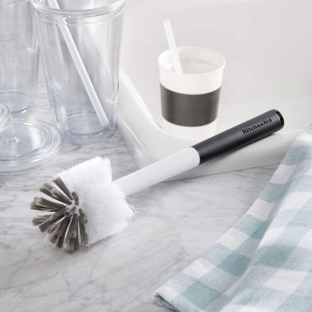 KitchenAid Bottle Brush, Black/White