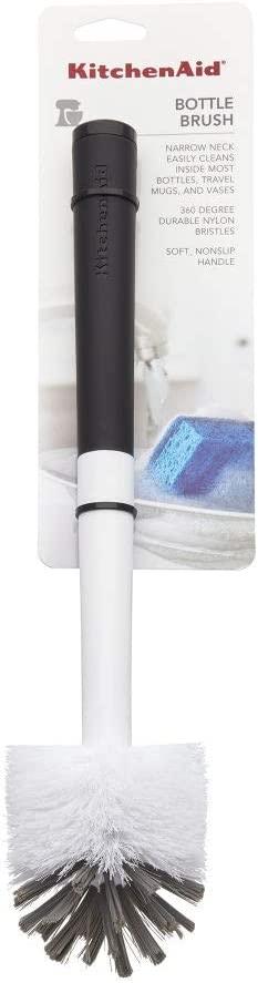 KitchenAid Bottle Brush, Black/White