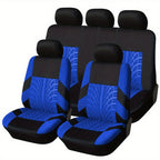 Upgrade Your Car Interior With These Stylish 9PCS Tire Pattern Universal Five Seat Car Seat Covers