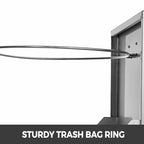 Outdoor Kitchen Trash Drawer 19.7W x 26.5H with Trash Bag Ring  Steel