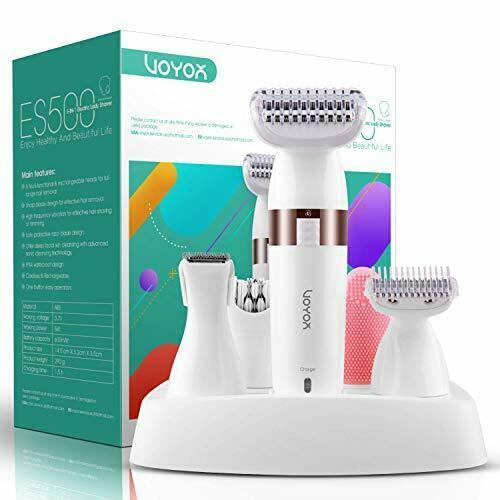 Electric Shaver for Women Bikini Trimmer Hair Remover for Face Body, 5 in 1