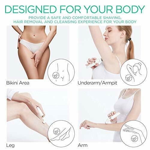 Electric Shaver for Women Bikini Trimmer Hair Remover for Face Body, 5 in 1