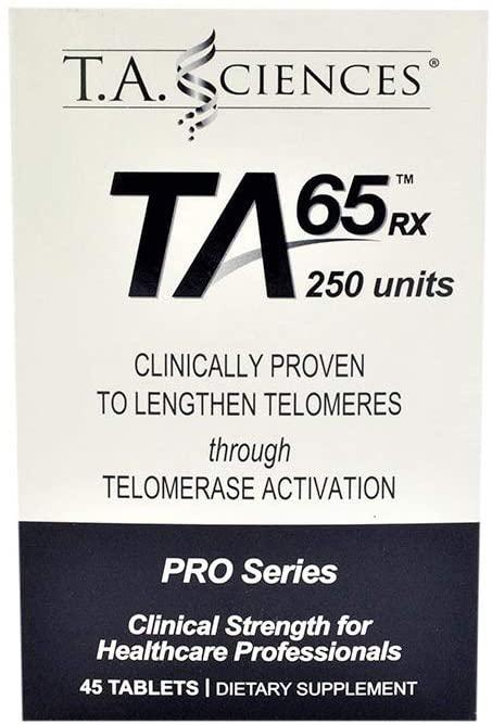 T.A. Sciences TA-65 Rx 45 (250 Units) Tablet Box