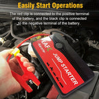 Never Get Stranded Again: Portable Car Jump Starter Battery Power Bank For Emergency Boosting