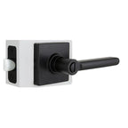 TonbridMatte Black Bed/Bath Door Lever with Square Rose