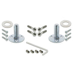 Victorian Plate Double Dummy Egg and Dart Door Knob in Satin Nickel