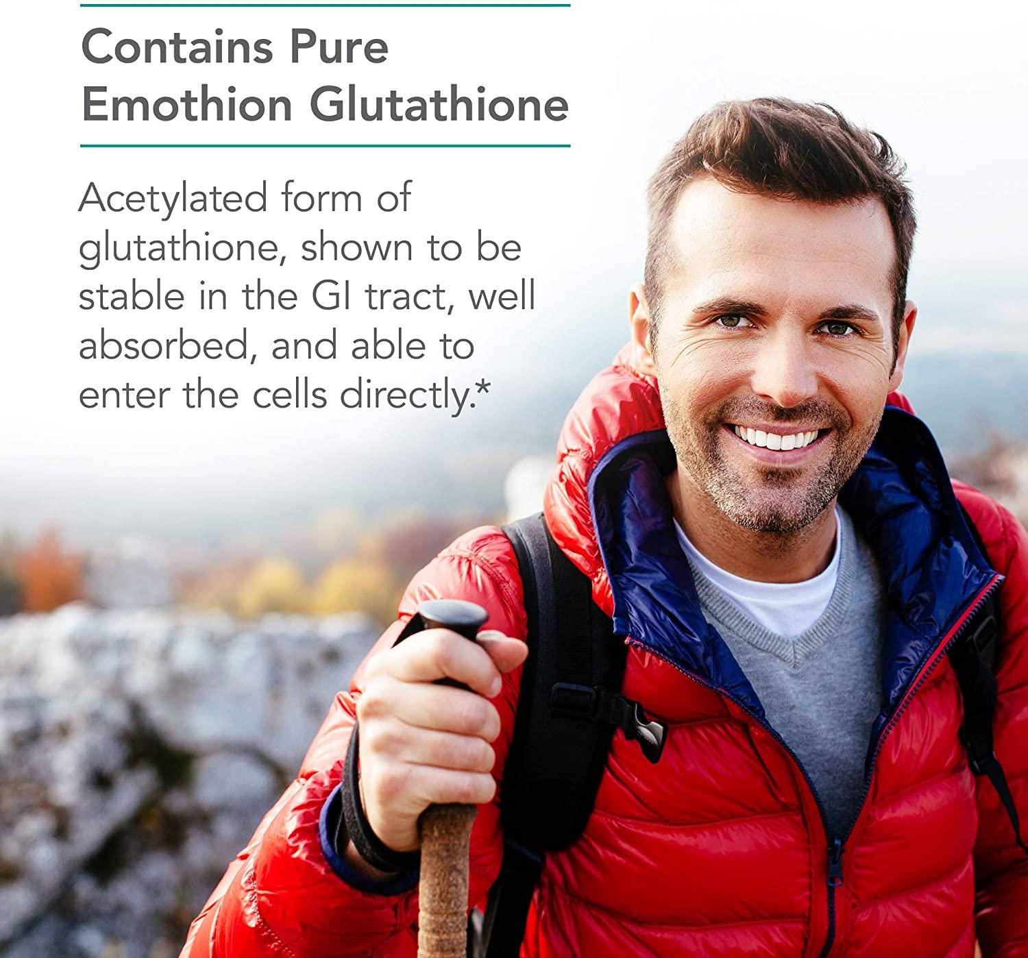 NutriCology Acetyl Glutathione 300mg - Well-Absorbed, Hypoallergenic - 60 Scored Tablets