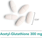 NutriCology Acetyl Glutathione 300mg - Well-Absorbed, Hypoallergenic - 60 Scored Tablets