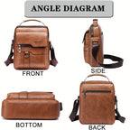 Crossbody Bag Women's Shoulder Bag  Leather Vertical Hand Business Women's Casual Leather Bag Satchel Bag For Women