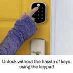 Assure Lock SL Satin Nickel Thumbturn Deadbolt with Slim Touchscreen Keypad