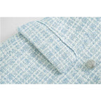 tweed plaid blazer