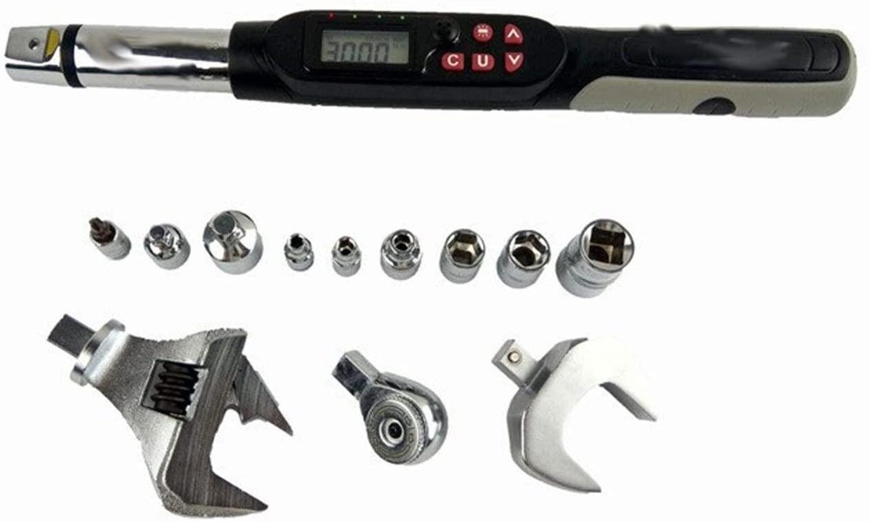 Wrench Allen Wrench Set hex Key Allen Wrench Set 2% Accuracy 1-340N.m Adjustable Professional Electronic Digital Torque Wrench for Repair and Maintenance Hand Tools (Color : 17 340N.m 14x18)
