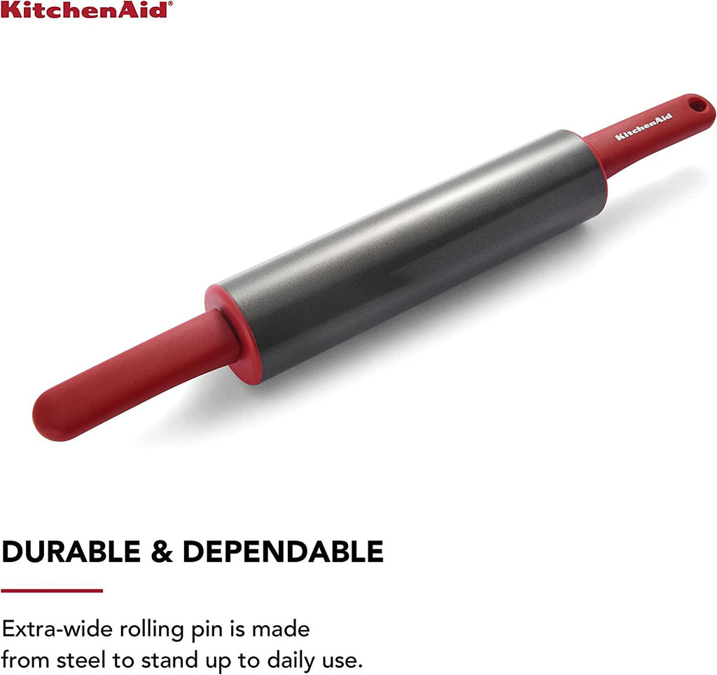 KitchenAid Gourmet Rolling Pin, One Size, Red