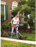BLACK+DECKER 3-in-1 String Trimmer/Edger & Lawn Mower, 6.5-Amp, 12-Inch with Easy-Fit All Purpose Glove (MTE912 & BD505L)