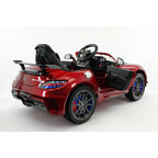 2023 LICENSED MERCEDES SLS AMG EDITION,ELECTRIC KIDS RIDE-ON CAR,GIRLS&amp;BOYS,3-6 YEARS,MP3+MP4 LCD ENTERTAINMENT SYSTEM,RUBBER TIRES,LEATHER SEAT,LED BODY TRIM,PARENTAL REMOTE|CHERRY RED METALLIC