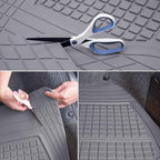 Motor Trend Premium FlexTough All-Protection Cargo Liner Trunk Mat - w/Traction Grips &amp; Fresh , Heavy Duty Trimmable Trunk Liner for Car Truck SUV, Gray, Size: 54" L x 37" W