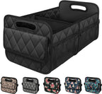 Deosk Car Trunk Organizer for suv,Car Organizers and Storage with 6 Big Pocket,Car Accessories for Women/Men 50L Waterproof Polyester Trunk Organizer for Car/SUV/Minivan/Truck(Medium, Black)