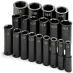 SK Hand Tools 4049 19-Piece 1/2-Inch Drive 6 Point Deep Fractional Impact Socket Set