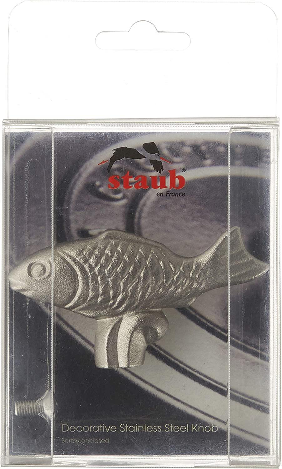 STAUB 40509-348-9 Animal Knob, One Size, Fish