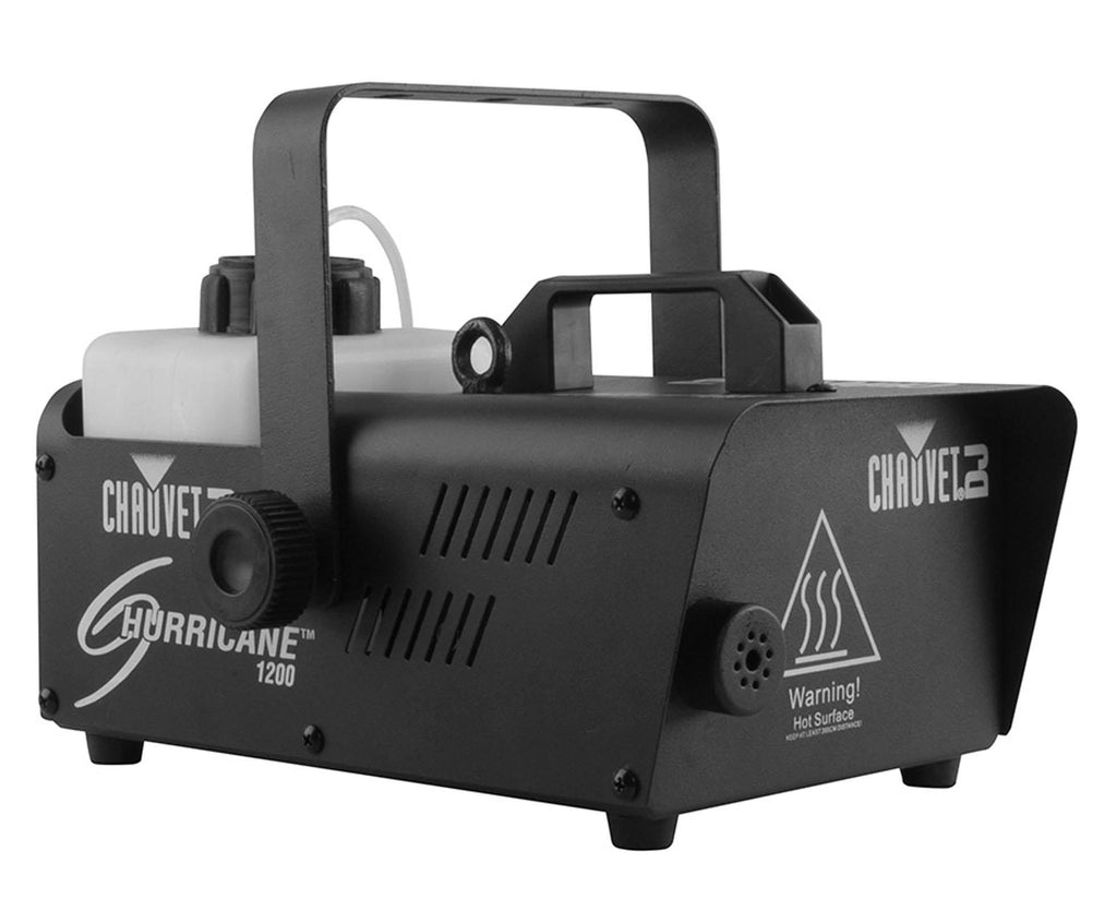 CHAUVET DJ Hurricane 1200 Fog Machine (2 Pack) + Fog Smoke Juice Fluid (2 Pack)