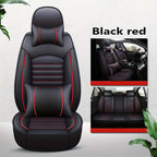 5-seat All-inclusive Car Seat Cover PU Leather Four Seasons Universal Car Seat Protector Compatible With Five-seat Car Pickup Truck SUV Off-road