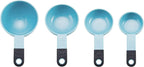 KitchenAid Classic Measuring Cups And Spoons Set, Set of 9, Aqua Sky/Black