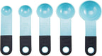KitchenAid Classic Measuring Cups And Spoons Set, Set of 9, Aqua Sky/Black