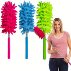 1Pc Microfiber Duster Brush, Extendable Hand Dust Cleaner Anti Dusting Brush Home Duster Air-condition Car Furniture Cleaning Brush Cleaning Tool