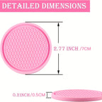 4pcs Car Cup Coasters, Universal Non-Slip Cup Holders Embedded In Ornaments Coaster, Car Interior Accessories Fit Car Accessories