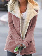 Long-sleeved Plus Fleece Warm Cotton Jacket