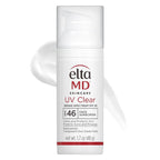 EltaMD UV Clear Face Sunscreen, SPF 46 Oil Free Sunscreen with Zinc Oxide, Protects and Calms Sensitive Skin and Acne-Prone Skin, Lightweight, Silky, Dermatologist Recommended, 1.7 oz Pump
