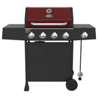 Grill Gas Bbq Outdoor Propane Portable CooBarbecue 4 Burners Side Burner