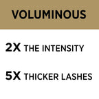 L'Oreal Paris Makeup Voluminous Original Washable Bold Eye Volume Building Mascara, Builds Lashes up to 2X Natural Thickness, Smudge Free, Clump Free, Carbon Black, 2 count