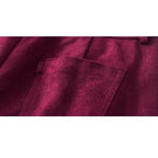 velvet high waist pants