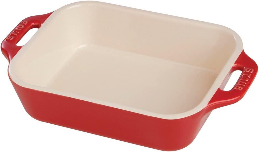STAUB Ceramics Rectangular Baking Dish, 13x9-inch, Cherry