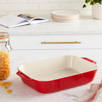 STAUB Ceramics Rectangular Baking Dish, 13x9-inch, Cherry
