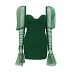 mesh bodycon elegant dress