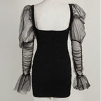mesh bodycon elegant dress