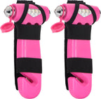 MOTORBUDDY 2 Pack Car Safety Hammer, Pink Emergency Escape Hammer with Window Breaker and Seatbelt Cutter