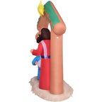 7 ft. x 6 ft. Pre-Lit Nativity with Mary, Joseph and Baby Jesus Christmas Inflatable with StoraBag