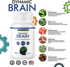 (5 Pack) Dynamic Brain Memory Focus Function Alertness & Clarity– 240 Capsule