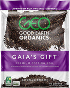 The Good Earth Organics, Gaia's Gift Premium Potting Soil, Organic Potting Soil for Heavy Feeding Plants Like Tomatoes, Hops & More (10 Gallon)