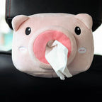 Cute Cartoon Plush Tissue Box Holder: Add a Fun Touch to Your Car Interior!