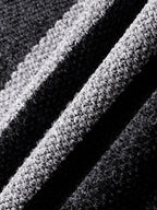 mens wide striped knit zip up plush lined thick hooded cardigans