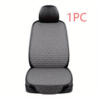 Car Seat Cover Front Set Choose Flax Car Seat Protector Cushion Linen Fabric Car Accessories Universal Size Car Seat Cushion