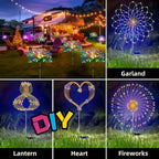 1 Pack 8 Modes LED RV Camping Outdoor Picnic Party LED Decoration RV Exterior Lighting Party Lighting