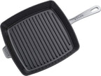 Staub Cast Iron 12-inch Square Grill Pan - Graphite Grey, Made in France
