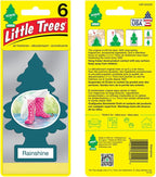 LITTLE TREES Air Fresheners Car Air Freshener. Hanging Tree Provides Long Lasting Scent for Auto or Home. Rainshine, 24 Air Fresheners