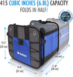 Starling's Car Trunk Organizer - Durable Storage SUV Cargo Organizer Adjustable, Blue
